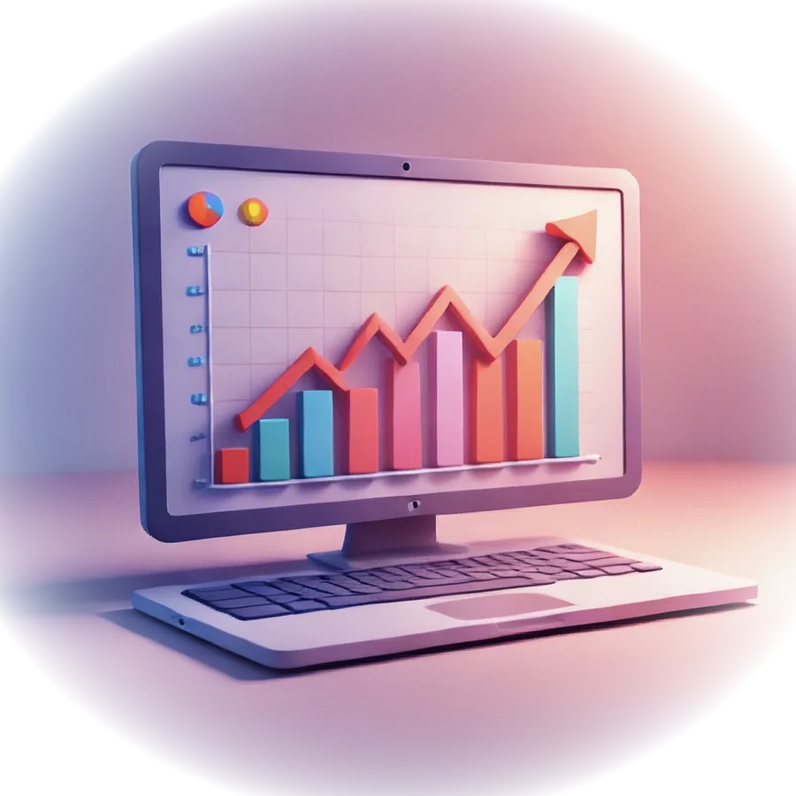 A live owner dashboard showing revenue and machine performance trending up